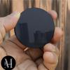 Black Obsidian Scrying Mirror 1.96 in (50 mm) Natural Obsidiana Negra Crystal Disc Plate with Stand, Feng Shui Alchemy Meditation Tools for Spiritual Practices Healing Yoga Divination Home Desk Decor view 3
