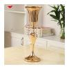 Vases for Flowers 50cm Elegant Metal Vase Gold Color Wedding Crystal Candelabras Metal Candlesticks Flower Bowl for Wedding Unique Flower Vase (Color : A1) view 1