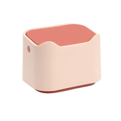 CANMNT Trash Can Desktop Garbage Basket Mini Small Waste Bins Home Table Plastic Trash Can Office Supplies Dustbins Sundries Barrel Box Trash Can Wastebasket