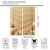 Starfish Curtains, Shoreline with Sand and Various Shells Tropical Aquatic Wildlife Theme, Window Curtains 2 Panel Set for Bedroom Living Room Kitchen Cafe Decor, 55x63 Inch. view 2