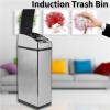CANMNT Trash Can 6L Smart Trash Bin Induction Automatic Sensor Dustbin Induction Rubbish Can Household Waste Bins Cleaning Accessories Trash Can Wastebasket view 4