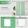 Dynamene Long Waffle Shower Curtain 256 GSM Heavy Fabric 72x78 Mint Green view 2