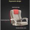 Katzowen Home Office Chair Swivel Desk Chair Gaming Chair with 74 cm High Back Large Seat and Tilt Function Office Chair Linen Fabric Relax Completely (Color : Light Blue) view 3