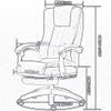Katzowen Home Office Chair Swivel Desk Chair Gaming Chair with 74 cm High Back Large Seat and Tilt Function Office Chair Linen Fabric Relax Completely (Color : Light Blue) view 4