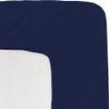 400 Thread Count Fitted Sheets Set of 3 Piece - Luxury and Extra Soft 100% Egyptian Cotton Sheets with 15" Deep Pocket Mattress Covers & Protectors - Navy Blue Solid,Full-XL Size. view 3