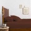 400 Thread Count Fitted Sheets Set of 3 Piece - Luxury and Extra Soft 100% Egyptian Cotton Sheets with 22" Deep Pocket Mattress Covers & Protectors - Chocolate Solid,Queen Size. view 1