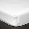 400 Thread Count Fitted Sheets Set of 3 Piece - Luxury and Extra Soft 100% Egyptian Cotton Sheets with 16" Deep Pocket Mattress Covers & Protectors - White Stripe,King Size. view 1