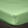 400 Thread Count Fitted Sheets Set of 3 Piece - Luxury and Extra Soft 100% Egyptian Cotton Sheets with 18" Deep Pocket Mattress Covers & Protectors - Sage Stripe,Olympic Queen Size. view 1