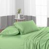 400 Thread Count Fitted Sheets Set of 3 Piece - Luxury and Extra Soft 100% Egyptian Cotton Sheets with 18" Deep Pocket Mattress Covers & Protectors - Sage Stripe,Olympic Queen Size. view 2