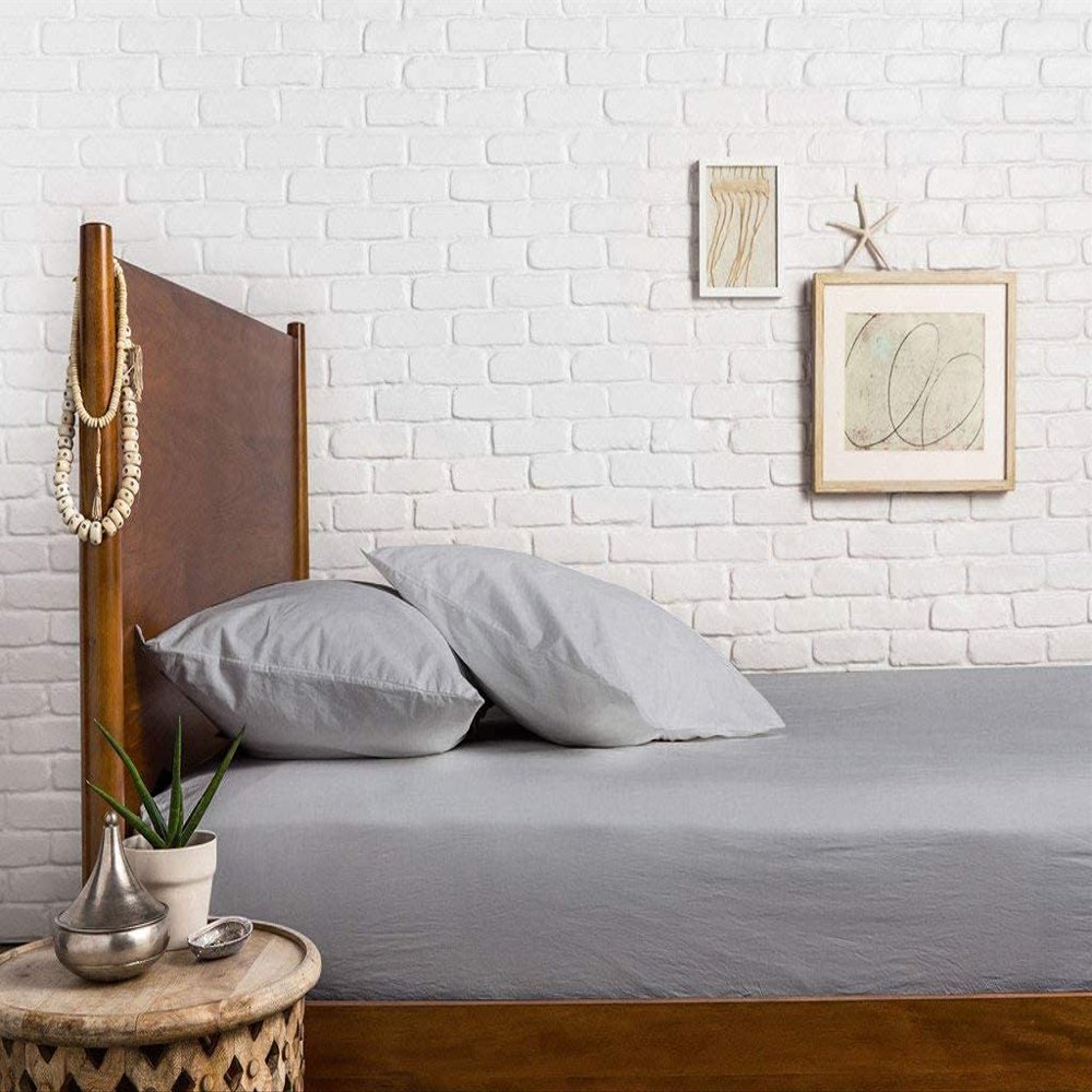 400 Thread Count Fitted Sheets Set of 3 Piece - Luxury and Extra Soft 100% Egyptian Cotton Sheets with 18" Deep Pocket Mattress Covers & Protectors - Light Grey Solid,Twin-XL Size.