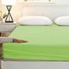 400 Thread Count Fitted Sheets Set of 3 Piece - Luxury and Extra Soft 100% Egyptian Cotton Sheets with 18" Deep Pocket Mattress Covers & Protectors - Sage Solid,Olympic Queen Size. view 3