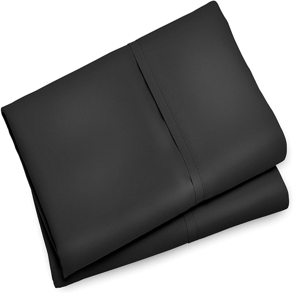 400 Thread Count Fitted Sheets Set of 3 Piece - Luxury and Extra Soft 100% Egyptian Cotton Sheets with 18" Deep Pocket Mattress Covers & Protectors - Black Solid,King Size.