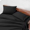 400 Thread Count Fitted Sheets Set of 3 Piece - Luxury and Extra Soft 100% Egyptian Cotton Sheets with 18" Deep Pocket Mattress Covers & Protectors - Black Solid,King Size. view 2