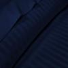 400 Thread Count Fitted Sheets Set of 3 Piece - Luxury and Extra Soft 100% Egyptian Cotton Sheets with 22" Deep Pocket Mattress Covers & Protectors - Navy Blue Stripe,Twin-XXL Size. view 3