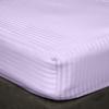 400 Thread Count Fitted Sheets Set of 3 Piece - Luxury and Extra Soft 100% Egyptian Cotton Sheets with 30" Deep Pocket Mattress Covers & Protectors - Lavender Stripe,Twin Size. view 1