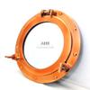 A HALLOWEEN STORE 12" Metal Crafted Copper Polished Finish Aluminum Porthole Bathroom Mirror Home Decor view 3