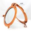 A HALLOWEEN STORE 12" Metal Crafted Copper Polished Finish Aluminum Porthole Bathroom Mirror Home Decor view 4