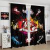 SXXLDNG Boys Sports Curtains Sneaker Shoes Cool Colorful Graffiti Bedroom Window Drapes for Teen Kids Printed Living Room Window Treatment Fabric 2 Panels 55Wx63H Inch Decor view 4