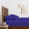 400 Thread Count Fitted Sheets Set of 3 Piece - Luxury and Extra Soft 100% Egyptian Cotton Sheets with 30" Deep Pocket Mattress Covers & Protectors - Royal Blue Solid,Twin Size. view 1