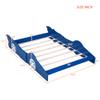 VilroCaz Race Car-Shaped Platform Bed for Kids Boys Girls, Full Size Fun Play Platform Kids Bed with Wheels, Strong Slat Mattress Support, Safety Guaranteed view 2