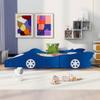 VilroCaz Race Car-Shaped Platform Bed for Kids Boys Girls, Full Size Fun Play Platform Kids Bed with Wheels, Strong Slat Mattress Support, Safety Guaranteed view 3