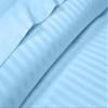 400 Thread Count Fitted Sheets Set of 3 Piece - Luxury and Extra Soft 100% Egyptian Cotton Sheets with 15" Deep Pocket Mattress Covers & Protectors - Light Blue Stripe,Twin-XL Size. view 3