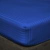 400 Thread Count Fitted Sheets Set of 3 Piece - Luxury and Extra Soft 100% Egyptian Cotton Sheets with 22" Deep Pocket Mattress Covers & Protectors - Royal Blue Stripe,Full-XL Size. view 1