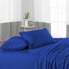 400 Thread Count Fitted Sheets Set of 3 Piece - Luxury and Extra Soft 100% Egyptian Cotton Sheets with 22" Deep Pocket Mattress Covers & Protectors - Royal Blue Stripe,Full-XL Size. view 2
