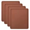 HUFFA 4PCS Silicone Dehydrator Mats with Edge - Silicone Sheets Compatible, Nonstick Silicone Tray Liner, High Temperature view 1