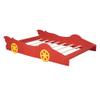 VilroCaz Race Car-Shaped Platform Bed for Kids Boys Girls, Full Size Fun Play Platform Kids Bed with Wheels, Strong Slat Mattress Support, Safety Guaranteed view 4