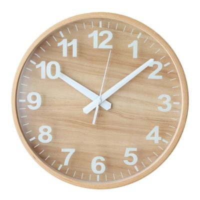 Antique Style Wooden Vintage Clocks Decor Stylish Old Retro Wall Clock Farmhouse Decor Reloj Pared Wall Decoration (Color : 30cmx30cm Wood)