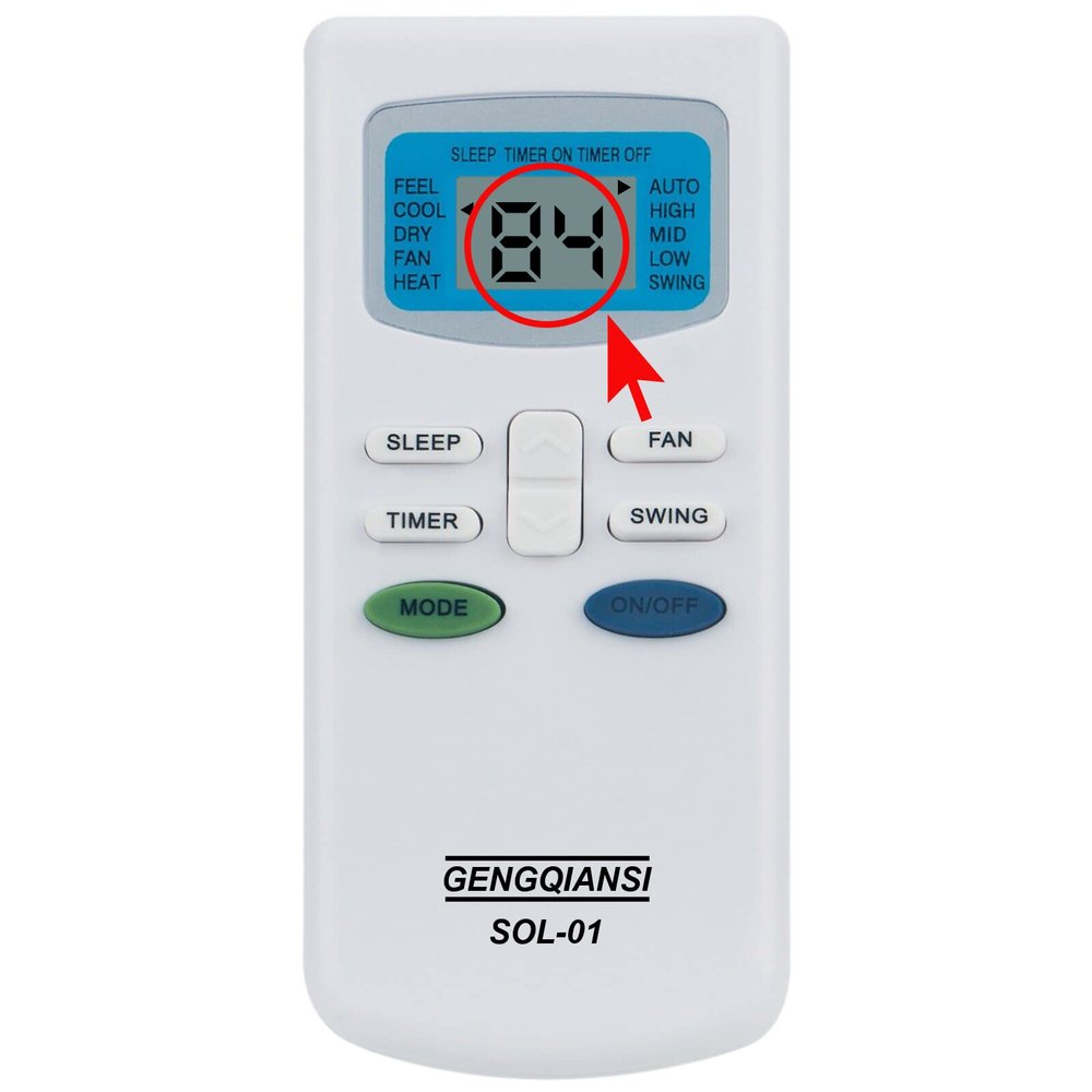 Universal Replacement Remote Control for Soleus Air Air Conditioner