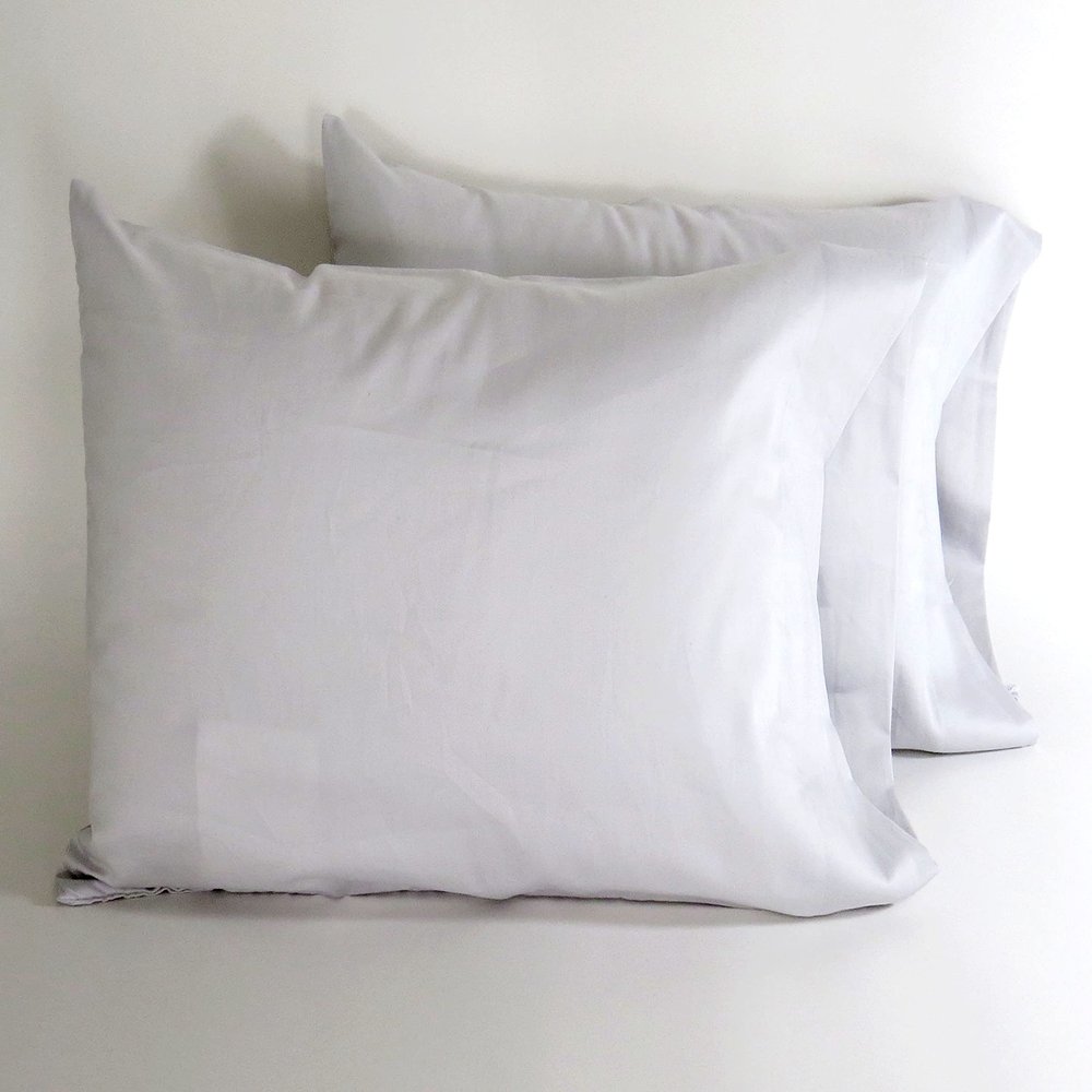 AB Lifestyles 2 Pack 13x19 Mist 300 Thread Count 100% Cotton Travel Pillowcase Go Anywhere Toddler Size Made in The USA