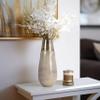 Sagebrook Home Glass, 15" Metallic Vase, Champagne, Cylinder, Glass, Contemporary, 6" L X 6" W X 15" H, Abstract view 2