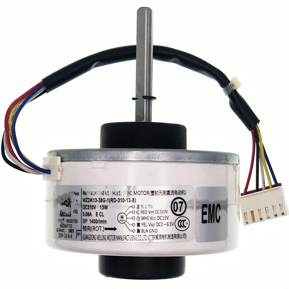Air Conditioning Motor WZDK13-38G-1(RD-310-13-8) DC Brushless Fan Motor, 13W Inverter air Conditioner Motor DC Motor for Central air Conditioner
