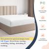 Pure Eco Zipper Fitted Sheet Olympic Queen Size 66" X 80" Inches Fit 8" Deep Pocket White, 600 TC 100% Egyptian Cotton Sateen Weave Zipper Mattress Cover Olympic Queen Size Zipper Sheets view 2