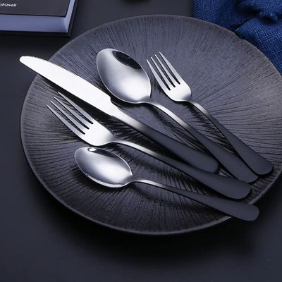 Black Silverware Flatware Set for 18UKBYN Stainless Steel Food-Grade Tableware Cutlery Sets, Dinnerware Set Kitchen Utensils Sets for Home Restaurant Hotel Gradient Black Gold 90-Piece
