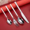 24-Piece Silver Flatware Silverware Set for 6, Modern Hammered Stainless Steel Flatware Set, Dinnerware Set Kitchen Utensils Sets for Great for Family Gatherings & Daily Use view 1
