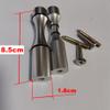 Wine Bottle Wall Pegs 5 Bottle Matte Silver Single Vino Pin for Drywall or Wood Surfaces view 2