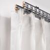 Ceiling Curtain Track Hospital Curtain RV Curtain Flexible Bendable Ceiling Curtain Track, Double Rods Curtain Track Ceiling Or Wall Mount Bendable Curtain Rail For Living Room Bedroom Ceiling Track S view 2