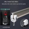 Ceiling Curtain Track Hospital Curtain RV Curtain Flexible Bendable Ceiling Curtain Track, Double Rods Curtain Track Ceiling Or Wall Mount Bendable Curtain Rail For Living Room Bedroom Ceiling Track S view 4