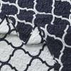 Royal Tradition 7PC Bedspread Set -Queen Size- Meridian Navy Printed Quilted Wrinkle-Free Microfiber Includes: 3PC Coverlet Set and 4PC Sheets Set view 3