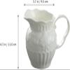2pcs Milk Frothing Pitcher and Coffee Sugar Containers Sauce Jug Ceramic Coffee Milk Creamer Gravy Sauce Boat for Parties view 2
