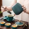 ceramic storage jar Airtight Lid Ceramic Tea Containers Tea Canister, Household Tassel Tea Jar Sealed Jar Storage Jar for Serving Ground Coffee, Tea, Herbs, Grains, Sugar - Home Decor Storage Jars (C view 3
