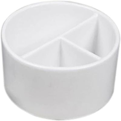 White Ceramic Sugar Packet Holder Three Grids Sugar Tea Bag Bowl