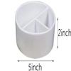 White Ceramic Sugar Packet Holder Three Grids Sugar Tea Bag Bowl view 2