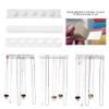 Qiilu Necklace Wall Hanger Necklace Ring Earrings Accessory Display Jewery Organizer Wall Hanging Display Hook Holder view 2