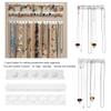 Qiilu Necklace Wall Hanger Necklace Ring Earrings Accessory Display Jewery Organizer Wall Hanging Display Hook Holder view 3