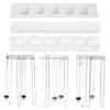 Qiilu Necklace Wall Hanger Necklace Ring Earrings Accessory Display Jewery Organizer Wall Hanging Display Hook Holder view 4