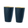 Cabilock 2pcs Portable Gargle Cup Dark Travel Tooth Mug and Home Toothbrush Holder for Easy Oral Care and Convenient Storage view 1